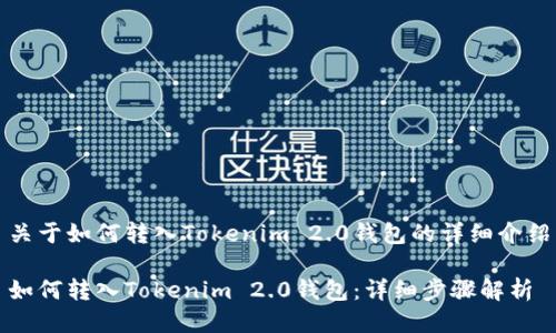 关于如何转入Tokenim 2.0钱包的详细介绍

如何转入Tokenim 2.0钱包：详细步骤解析